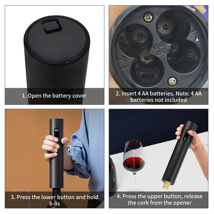 Electric Wine Bottle Opener Automatic Corkscrew Professional for Wine Lovers 🇬🇧