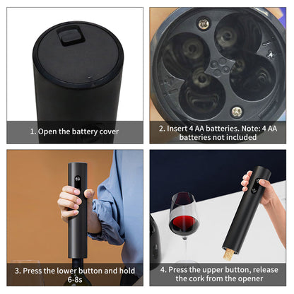 Electric Wine Bottle Opener Automatic Corkscrew Professional for Wine Lovers 🇬🇧