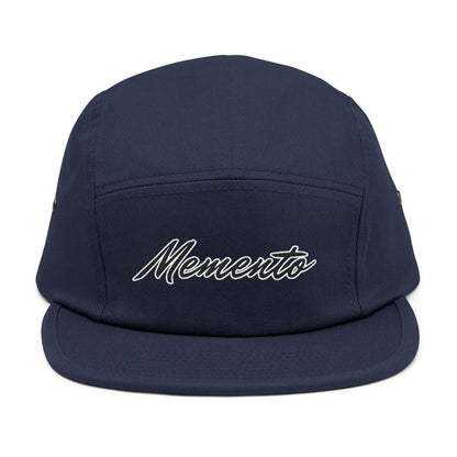 Embroidered 5 Panel Cap - Memento Logo Design - Memento Mori Clothing