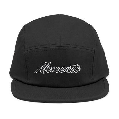 Embroidered 5 Panel Cap - Memento Logo Design - Memento Mori Clothing