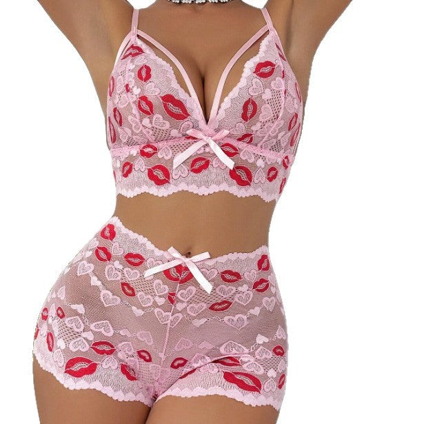Embroidered Lingerie Set In European And American Styles 🇨🇳