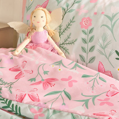 Enchanted Unicorn Print Duvet Cover Set - Sage/Pink 🇬🇧