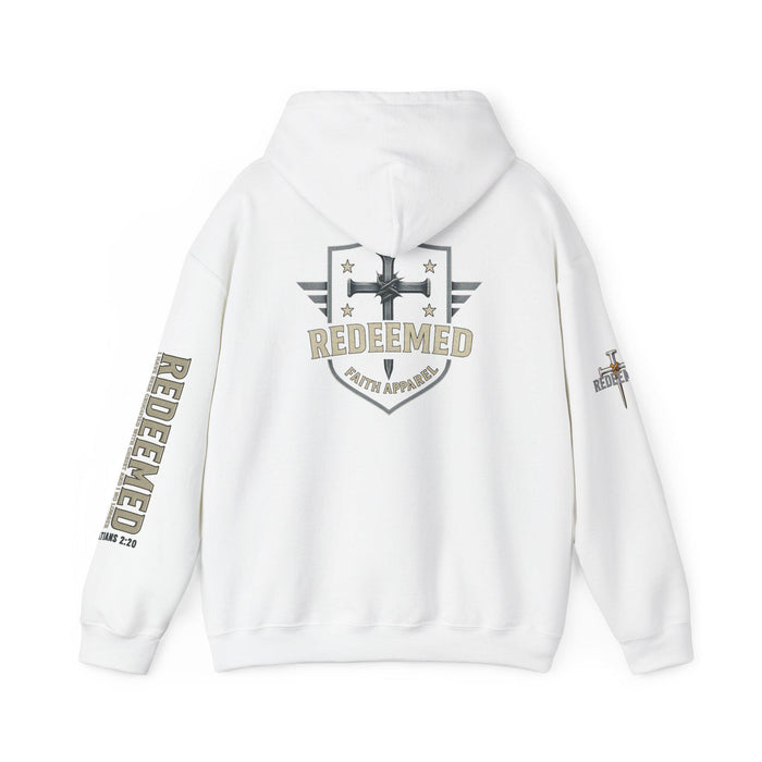 Faith-Inspired Heavy Blend Hoodie - Redeemed Design, Inspirational Apparel, Perfect for Comfort, Gifts for Believers, Casual Wear