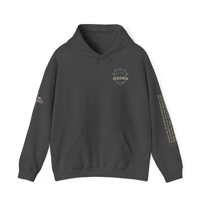 Faith-Inspired Heavy Blend Hoodie - Redeemed Design, Inspirational Apparel, Perfect for Comfort, Gifts for Believers, Casual Wear