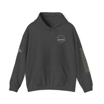 Faith-Inspired Heavy Blend Hoodie - Redeemed Design, Inspirational Apparel, Perfect for Comfort, Gifts for Believers, Casual Wear