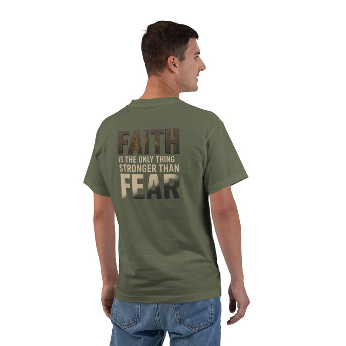 Faith Over Fear Christian T-Shirt: Inspirational Bible Verse Tee
