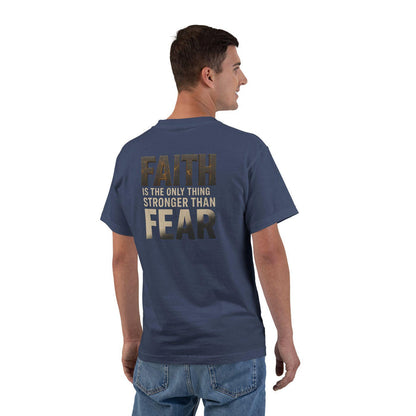 Faith Over Fear Christian T-Shirt: Inspirational Bible Verse Tee