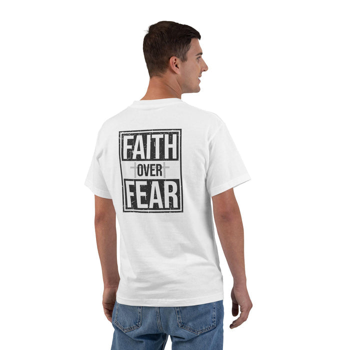Faith Over Fear Motivational T-Shirt, Gym Tee, Fitness Apparel, Inspirational Clothing, Gift for Workout Enthusiasts