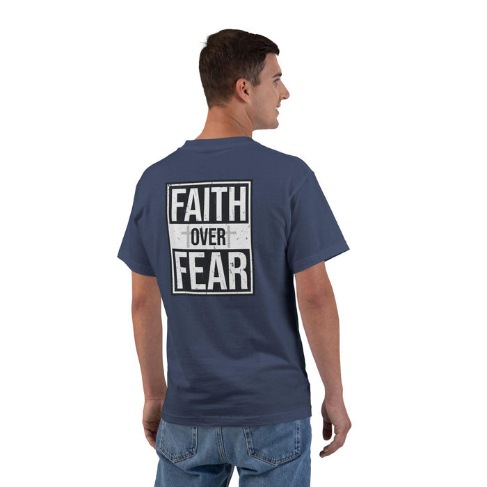 Faith Over Fear Motivational T-Shirt, Gym Tee, Fitness Apparel, Inspirational Clothing, Gift for Workout Enthusiasts