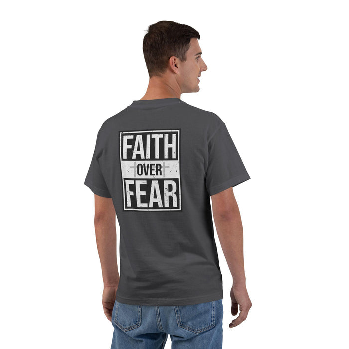 Faith Over Fear Motivational T-Shirt, Gym Tee, Fitness Apparel, Inspirational Clothing, Gift for Workout Enthusiasts