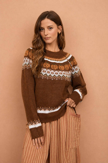 Fall pumpkin sweater