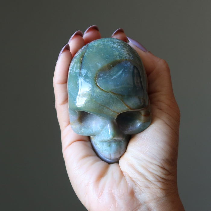 Fancy Jasper Skull