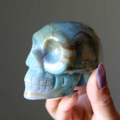 Fancy Jasper Skull