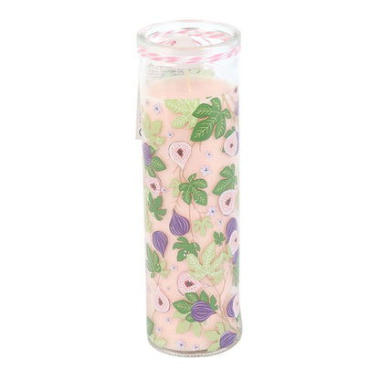 Fig Tree Print Vanilla & Fig Tube Candle 🇬🇧