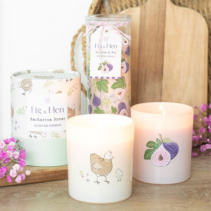 Fig Tree Print Vanilla & Fig Tube Candle 🇬🇧