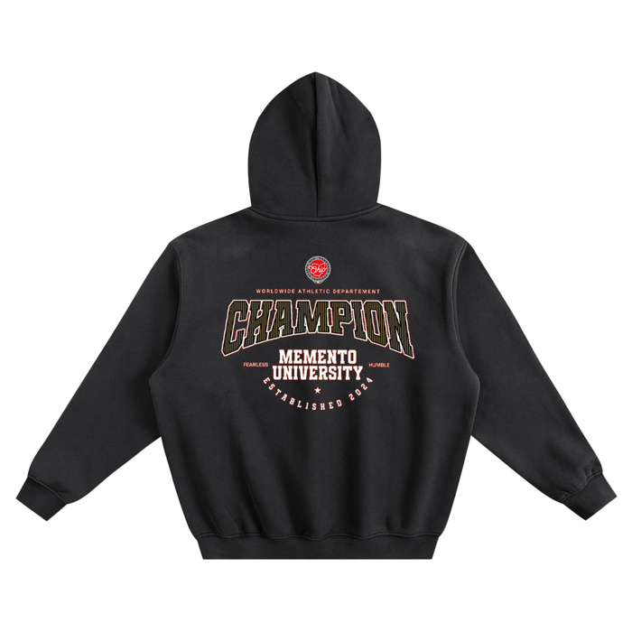 Fleeced Boxy Hoodie - Memento Mori Clothing