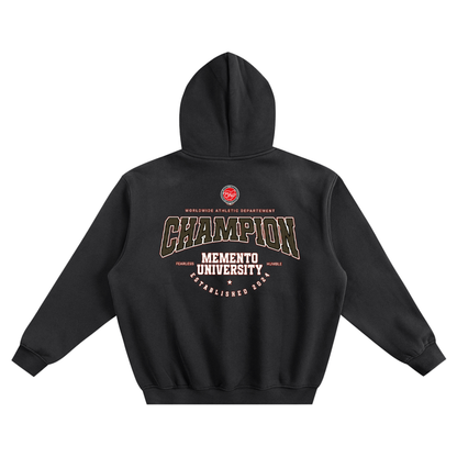 Fleeced Boxy Hoodie - Memento Mori Clothing