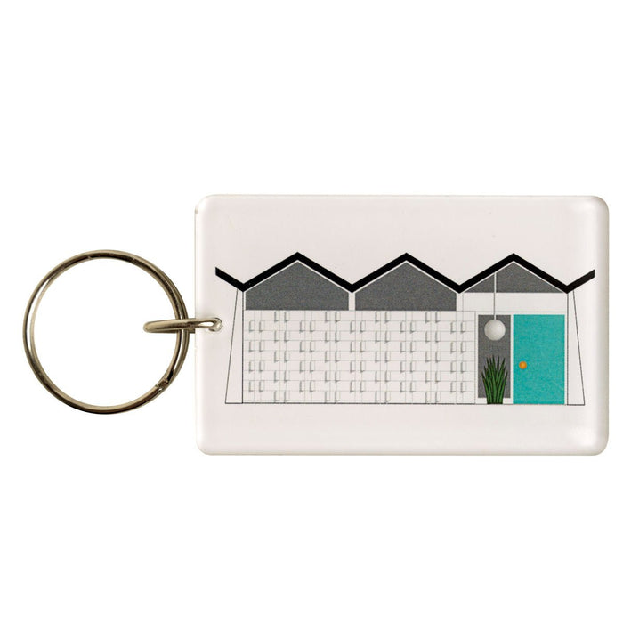 Folded Plate Roof House Acrylic Key Chain / Key Ring - Destination PSP