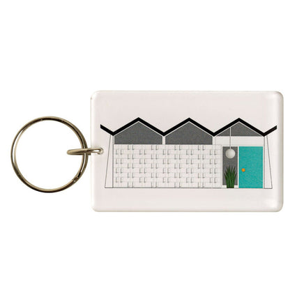 Folded Plate Roof House Acrylic Key Chain / Key Ring - Destination PSP