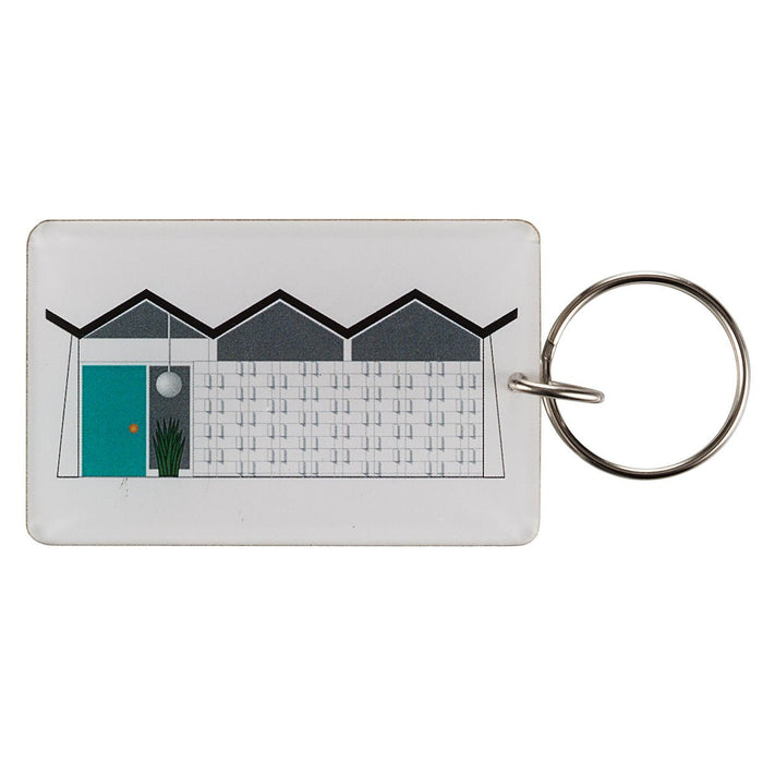 Folded Plate Roof House Acrylic Key Chain / Key Ring - Destination PSP