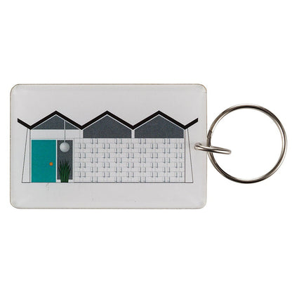 Folded Plate Roof House Acrylic Key Chain / Key Ring - Destination PSP