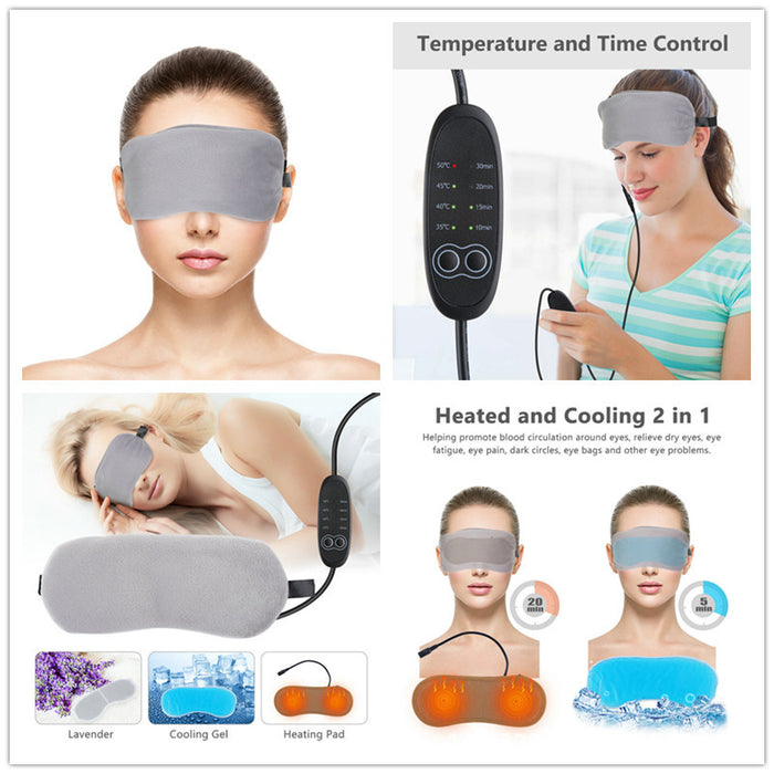 Four Speed Temperature Control Of Rechargeable Heating Steam Hot Compress Eye Mask 🇨🇳