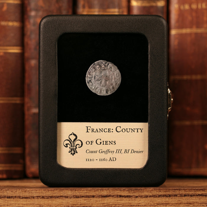 French States, County of Gien, Geoffroy III, BI 1 Denier - 1120 to 1160 CE - French States
