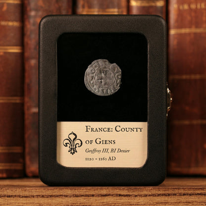 French States, County of Gien, Geoffroy III, BI 1 Denier - 1120 to 1160 CE - French States