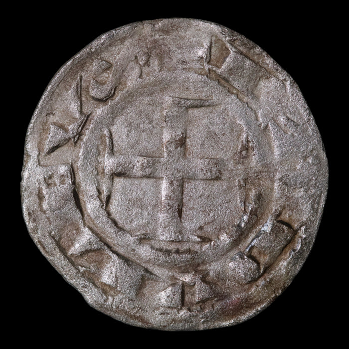 French States, Lordship of Déols, AR 1 Denier - 1160 to 1176 CE - French States