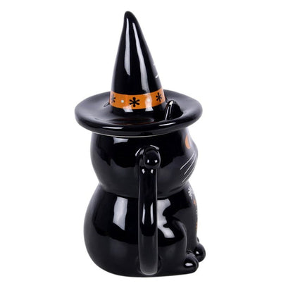 Frightful Folk Black Cat Lidded Mug 🇬🇧