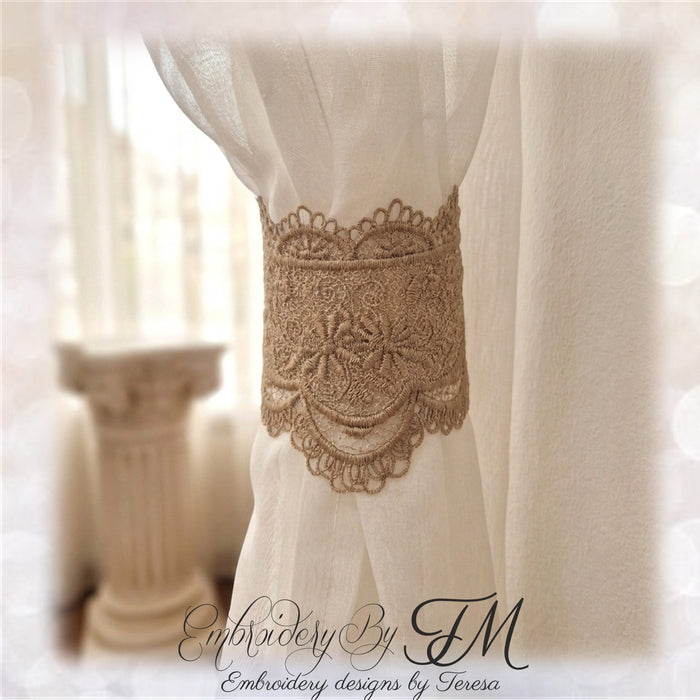 FSL Curtain tie backs 4/ 6x10 hoop