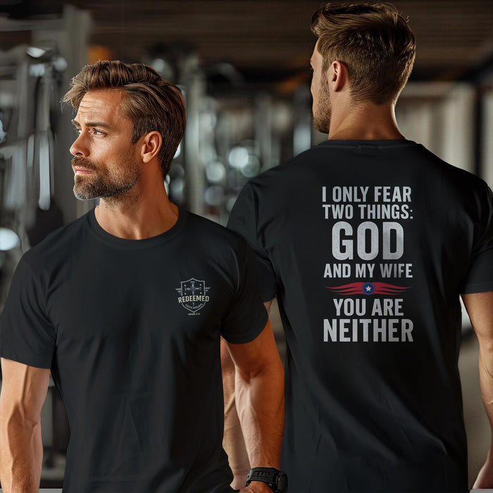 Funny Christian T-Shirt, Humorous Graphic Tee, Short-Sleeve Shirt, Gift for Him, Casual Wear, Quirky Outfit