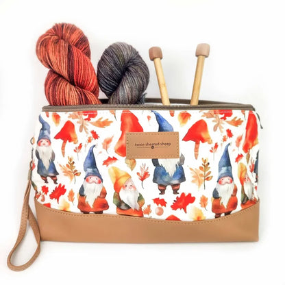 Gnome Friends Trinity Bag – Medium Zippered Project Bag
