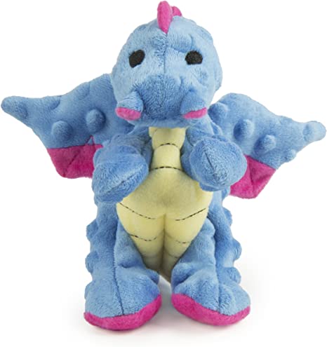 Go Dog Periwinkle Dragon with Chew Guard Technology Dog Chew Toy