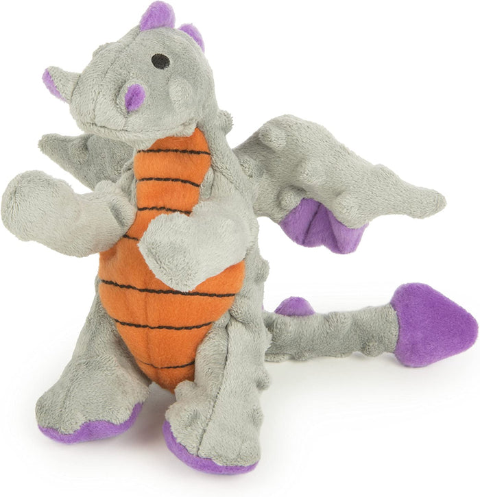 Go Dog Periwinkle Dragon with Chew Guard Technology Dog Chew Toy