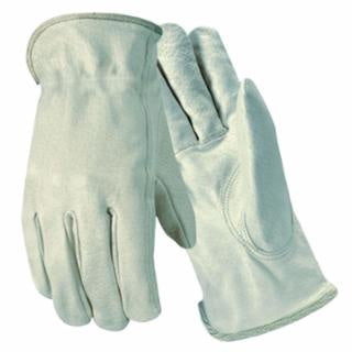 Grain Goatskin Drivers Gloves,  Unlined, White