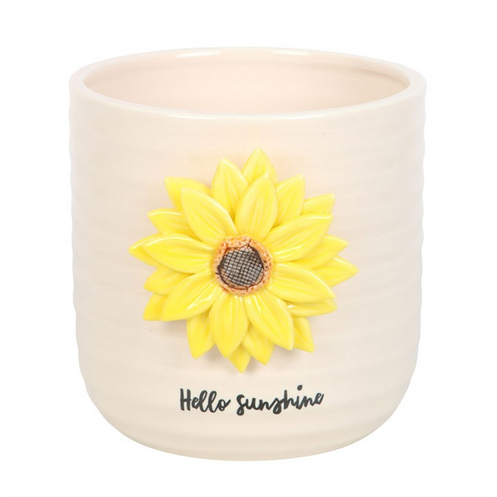 Hello Sunshine Plant Pot with 3D Sunflower 🇬🇧