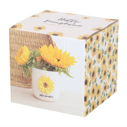 Hello Sunshine Plant Pot with 3D Sunflower 🇬🇧