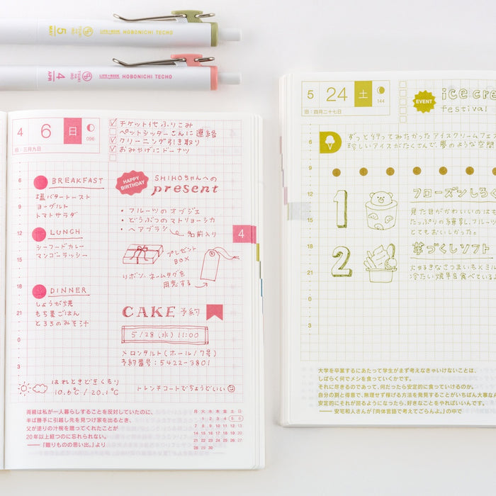 Hobonichi TSUKI no IRO: Uniball One Pen Sets