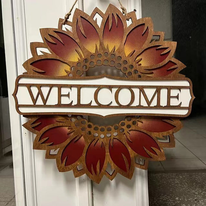 Home Sunflower Doorplate Decoration Craft 🇨🇳