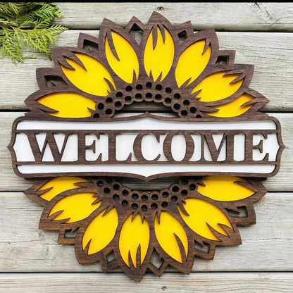 Home Sunflower Doorplate Decoration Craft 🇨🇳