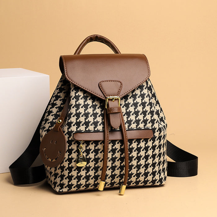 Houndstooth Backpack Women 🇨🇳