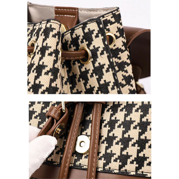 Houndstooth Backpack Women 🇨🇳