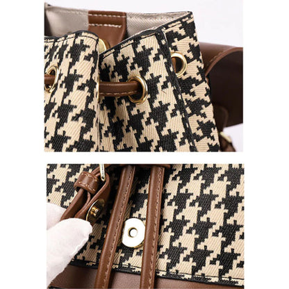 Houndstooth Backpack Women 🇨🇳