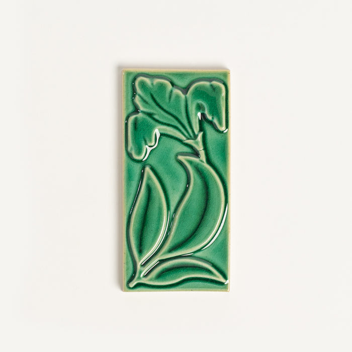House Number Spacer Tile, Emerald Isle Iris