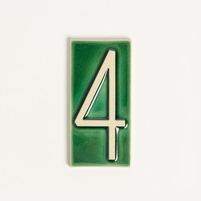 House Number Tile, Emerald Isle