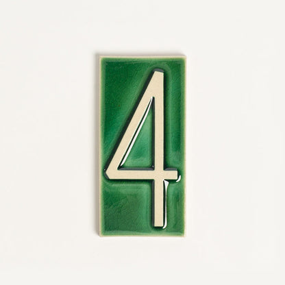 House Number Tile, Emerald Isle