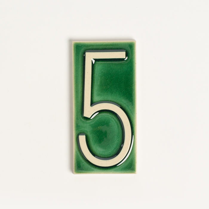 House Number Tile, Emerald Isle
