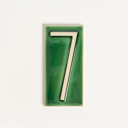 House Number Tile, Emerald Isle