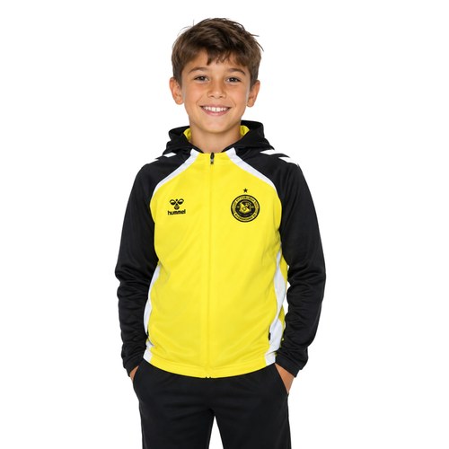 hummel LEAD 2.0 Youth Zip Hoodie - Blk/Ylw